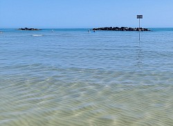Il mare di Pescara Bandiera Blu